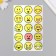 Holographic stickers (stickers) "emoticons" 10x15 cm, 5-214