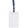 Badge vertical 62 x 91 mm, erichkrause transparent case, textile tape, mix color