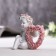 Figure Polystone "Angel with a Healthcare frame from roses" 6.2x7.6x4 cm