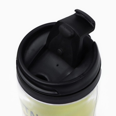 Thermost man with the insert "I work on schedule", 350 ml-2