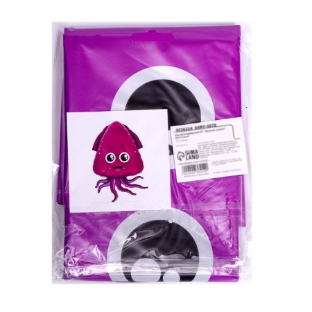 Foil ball 33 "Funny octopus", purple color-1