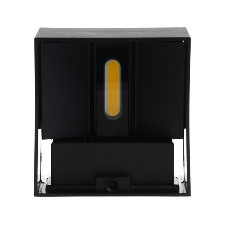 Facade lamp "Cube", FSD-063, 6 W, 3000K, Regulation. Ray, IP65, 220 V, plastic, black 100842-7