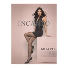 Колготки женские Incanto Micronet Collant сетка, цвет чёрный (nero), размер 3/4
