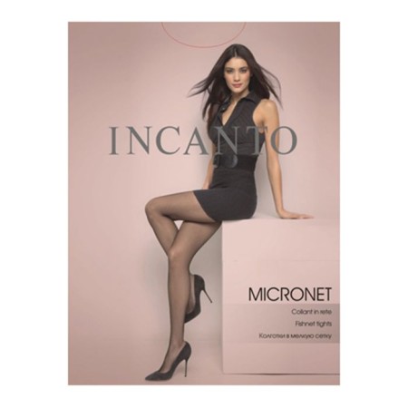 Tights Women's Incanto Micronet Collant Power, Black Color (Nero), size 3/4