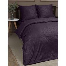 Постельное бельё 1.5 сп Amore Mio, размер 150х210 см, 145х215 см, 50х70 см - 2 шт, цвет бордовый