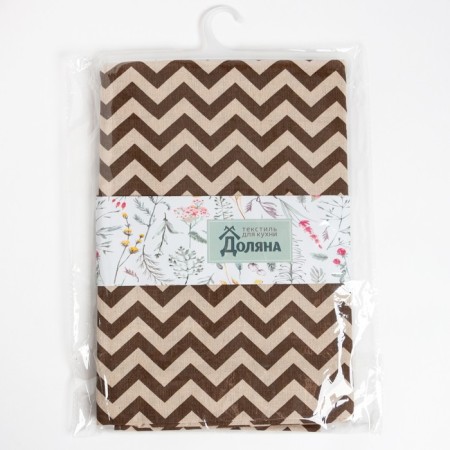 Baby Dolyana 145x145cm, zigzag ts. Brown, 100%PE, matting 200 g/m-9