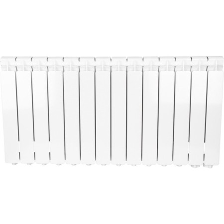 Aluminum radiator Stout Bravo, 500 x 80 mm, 14 sections, lower right connection-1