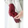 Gloves are female, dimensionless, without insulation, burgundy color