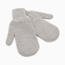 Female mittens, black color, size 18