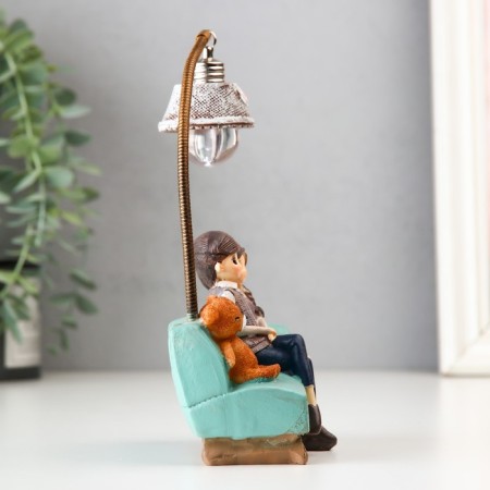 Souvenir Polystone Light "Heat House" 11.5x7.3x22.3 cm-4