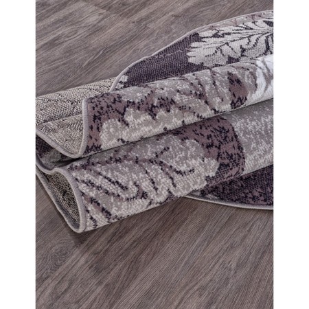 Oval carpet Merinos Silver, size 200x300 cm, color Gray-Purple-2