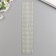 Stick plastic rhinestones "White half -dash" d = 0.6 cm 30.5x7 cm