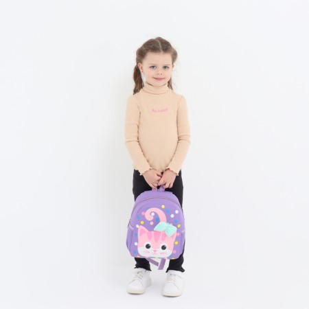 Baby backpack on lightning, lilac color-5