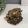 NECK Polystone Bronze "Cash toad with coin on the mountain of coins" 16.2x19x16.5 cm