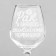 Glass glass "Cancer" engraving, 350 ml