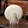 Souvenir "tiger" plate, ceramics, gypsum, minerals, d = 11 cm