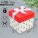 Folding box "Happiness in the New Year", 10 x 10x 10 cm, New Year