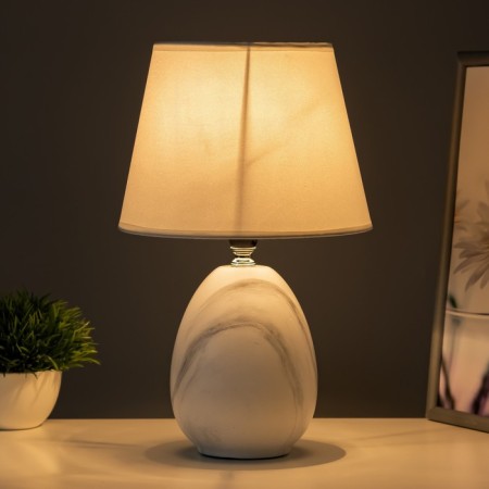 Elissa table lamp E14 40W white-gray 20x20x32 cm Risalux-1