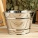 Dousing bucket, metal, with a wooden handle, 3 liters