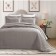 A set with a blanket "Hellas", size 240x260 cm, 50x70 cm - 2 pcs, color gray