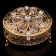 Casket "Grace", with velvet, 7.5 × 5.5 × 4.5 cm, with crystals