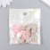 Decor for creativity Plastic "The Heart is Mumbled" pink matte 0.3x2.3x2.9 cm