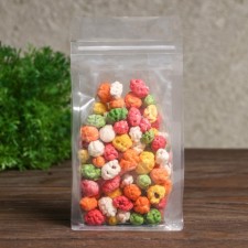 Zip-Lock PP package, with a flat bottom, transparent 10 x 20 cm