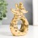 Souvenir Ceramics "Bird on a pear" Gold 6.8x3.7x10.3 cm