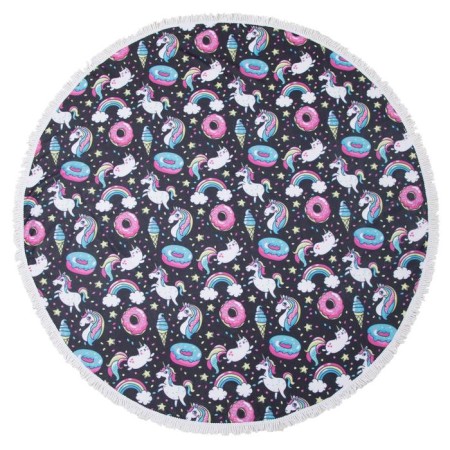 A towel beach Ethel "Rainbow Dreams", D 150 cm, microfiber, 100% p/e-1