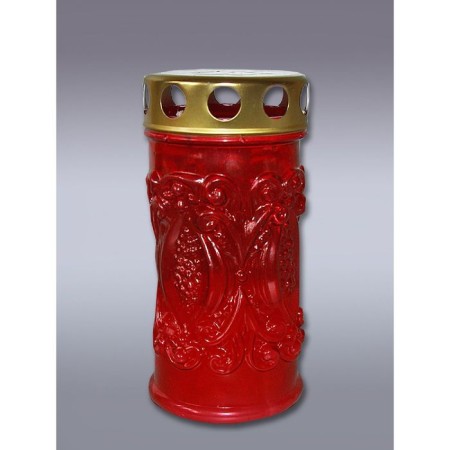 Memorial candle "cylinder with a pattern"