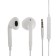 Film headphones, inserts, microphone, white