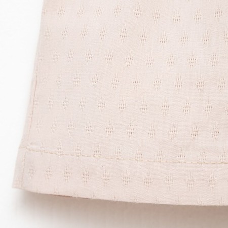 Set for a boy (shirt, shorts) minku: Cotton Collection Beige color, height 110-10