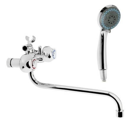 Accoona A7577 bath mixer, two -wound, brass, chrome