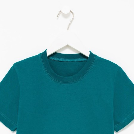 T -shirt for children, emerald color, height 152 cm-4