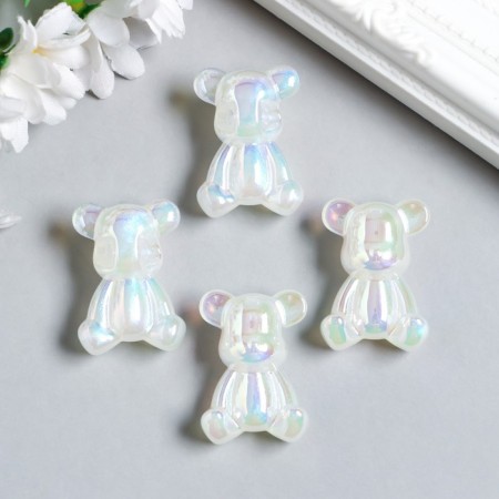 Busina for creativity plastic "Bear" overflow 1.6x2.5x3.4 cm-1