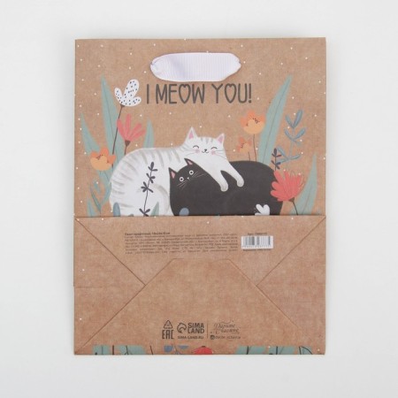 Package Gift Craft Vertical, packaging, “fluffy happiness”, MS 18 x 23 x 8 cm-4