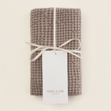 Waffle towel SL Home: Linen "Sabbia" 60x140 cm, 51% linen, 49% cotton, 235 g/m2-5