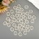 Decor for creativity plastic "Barashka buckle" Pearl set 40 pcs 1.2x1 cm