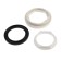 Set with side eyeliner "Ani Plast" WC8010, 1/2 ", plastic, white button