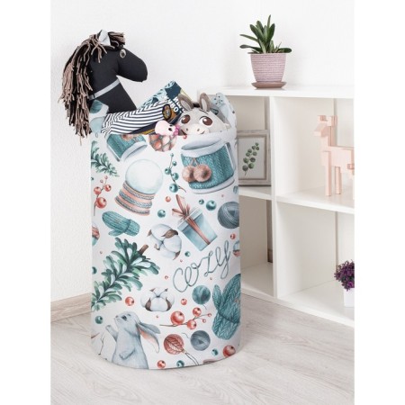 Basket for toys "Cozy winter, size 40x60 cm