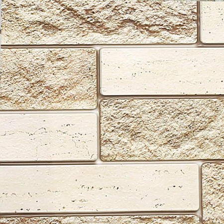 PVC panel brick facing beige 955*480-3