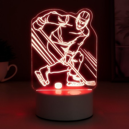 Light "hockey player" Led RGB from the network 9.5x10.5x17 cm-6