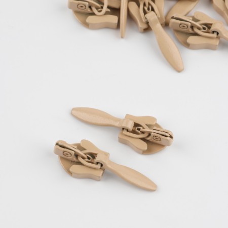 Automatic castle for a secret lightning, No. 3, 10 pcs, beige color