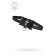Pecado BDSM chocker-sewer, with a butterfly and a ring, genuine leather, black