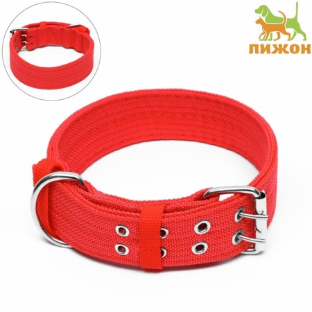 Four-layer collar, 64 x 4 cm, Osh 50-58 cm, polyester, red