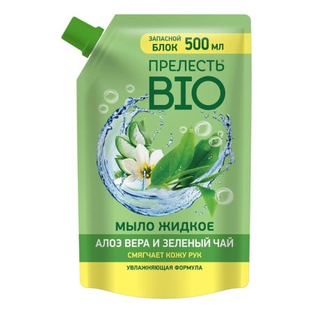 Liquid soap is the charm of bio "aloe vera and green tea", 1000 ml