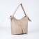 Luggage bag on lightning, 2 outer pockets, beige color