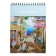 Sketchbook 21x29cm for pastel, 30 sheets, hard cover, density 130 gr, mix