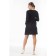 Women's tunic with a long sleeve, size 44, black color