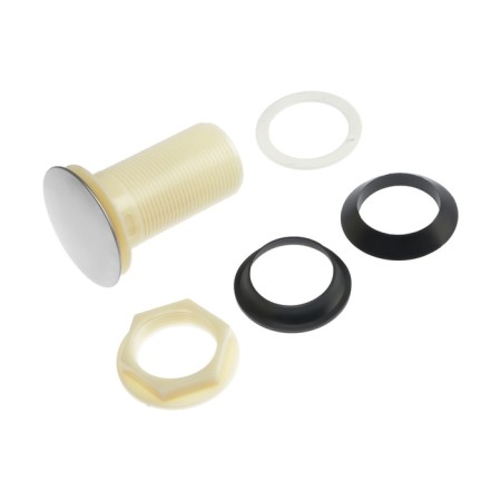 Bottom valve Zein B3, plastic case, large button, stainless steel, without overflow-12